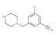 3-chloro-5-(piperazin-1-ylmethyl)benzonitrile