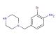 2-bromo-4-(piperazin-1-ylmethyl)aniline