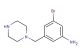 3-bromo-5-(piperazin-1-ylmethyl)aniline