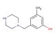 3-methyl-5-(piperazin-1-ylmethyl)phenol