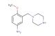 4-methoxy-3-(piperazin-1-ylmethyl)aniline