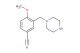 4-methoxy-3-(piperazin-1-ylmethyl)benzonitrile