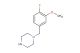 1-(4-fluoro-3-methoxybenzyl)piperazine