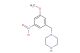1-(3-methoxy-5-nitrobenzyl)piperazine