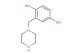 2-(piperazin-1-ylmethyl)benzene-1,4-diol