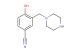 4-hydroxy-3-(piperazin-1-ylmethyl)benzonitrile
