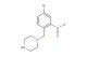 1-(4-bromo-2-nitrobenzyl)piperazine