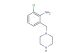 2-chloro-6-(piperazin-1-ylmethyl)aniline