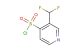 3-(difluoromethyl)pyridine-4-sulfonyl chloride