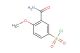 3-carbamoyl-4-methoxybenzene-1-sulfonyl chloride