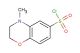 4-methyl-3,4-dihydro-2H-benzo[b][1,4]oxazine-6-sulfonyl chloride