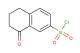 8-oxo-5,6,7,8-tetrahydronaphthalene-2-sulfonyl chloride