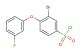 3-bromo-4-(3-fluorophenoxy)benzene-1-sulfonyl chloride