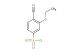 4-cyano-3-ethoxybenzene-1-sulfonyl chloride