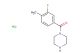 (3-fluoro-4-methylphenyl)(piperazin-1-yl)methanone hydrochloride