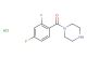 (2,4-difluorophenyl)(piperazin-1-yl)methanone hydrochloride