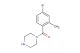 (4-bromo-2-methylphenyl)(piperazin-1-yl)methanone