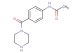 N-(4-(piperazine-1-carbonyl)phenyl)acetamide
