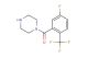(5-fluoro-2-(trifluoromethyl)phenyl)(piperazin-1-yl)methanone