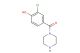 (3-chloro-4-hydroxyphenyl)(piperazin-1-yl)methanone