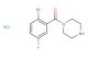 (2-bromo-5-fluorophenyl)(piperazin-1-yl)methanone hydrochloride