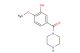 (3-hydroxy-4-methoxyphenyl)(piperazin-1-yl)methanone