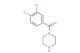 (3-chloro-4-fluorophenyl)(piperazin-1-yl)methanone