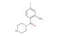 (4-fluoro-2-methylphenyl)(piperazin-1-yl)methanone