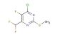 4-chloro-6-(difluoromethyl)-5-fluoro-2-(methylthio)pyrimidine