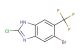 5-bromo-2-chloro-6-(trifluoromethyl)-1H-benzo[d]imidazole