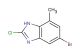 5-bromo-2-chloro-7-methyl-1H-benzo[d]imidazole