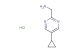 (5-cyclopropylpyrimidin-2-yl)methanamine hydrochloride