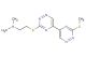 N,N-dimethyl-2-((3'-(methylthio)-[5,5'-bi(1,2,4-triazin)]-3-yl)thio)ethanamine