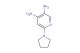 6-(pyrrolidin-1-yl)pyridine-3,4-diamine