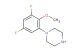1-(3,5-difluoro-2-methoxyphenyl)piperazine