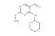 4-(cyclohexylamino)-2-(methylthio)pyrimidine-5-carbaldehyde
