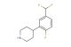 4-(5-(difluoromethyl)-2-fluorophenyl)piperidine