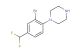 1-(2-bromo-4-(difluoromethyl)phenyl)piperazine