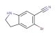 5-bromoindoline-6-carbonitrile