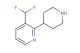 3-(difluoromethyl)-2-(piperidin-4-yl)pyridine