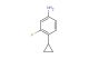 4-cyclopropyl-3-fluoroaniline