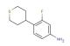 3-fluoro-4-(tetrahydro-2H-thiopyran-4-yl)aniline