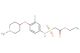 ethyl 2-(N-(3-chloro-4-((1-methylpiperidin-4-yl)oxy)phenyl)sulfamoyl)acetate