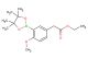 ethyl 2-(4-methoxy-3-(4,4,5,5-tetramethyl-1,3,2-dioxaborolan-2-yl)phenyl)acetate
