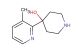 4-(3-methylpyridin-2-yl)piperidin-4-ol
