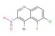 4-bromo-6-chloro-5-fluoro-3-nitroquinoline