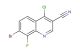 7-bromo-4-chloro-8-fluoroquinoline-3-carbonitrile
