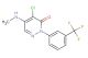 4-chloro-5-(methylamino)-2-(3-(trifluoromethyl)phenyl)pyridazin-3(2H)-one
