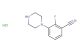 2-fluoro-3-(piperazin-1-yl)benzonitrile hydrochloride