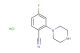 4-fluoro-2-(piperazin-1-yl)benzonitrile hydrochloride